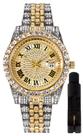 Assista HUNRUY Hip Hop Iced-Out Bling Diamond Luxury para homens