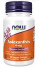 Astaxanthin 4 mg 60Veggie Softgels Astaxanthin 4 mg 60Veggie Softgels