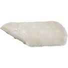 Astra Tapete de Plástico Flexível Felpudo, Branco, 57 X 34 Cm