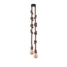 Astraled Pendente Corda Sisal 2lamp E27 Pt-9602