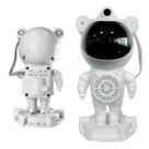 Astronauta Projetor Led Bluetooth Caixa De Som Ceu Estrela Galaxia Lua Espacial Musica Natureza Musica Decoraçao Quarto Casa