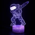 Astronautas com luz noturna LED 3D que mudam de cor para crianças