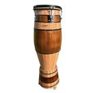 Atabaque Rum 100cm com Suporte em Madeira Lyptus Origem