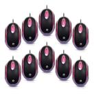 Atacado 10 Peças Mouse Optico Led USB Com Fio Simples Exbom Atacado 10 Peças Mouse Optico Led USB Com Fio Simples Exbom