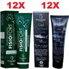 Atacado 12 Pomada Massageadora Fisio Fort + 12 Gel Massageador Cartilagem de Tubarão