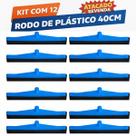 Atacado Com 12 Rodo Plastico Médio 40cm Puxa Seca De Borracha Dupla Eva Uso Domestico