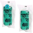 Atadura 10cm Verde Com Patinhas Band-Flex Autoadesiva Para Animais Farex Kit Com 2