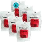 Atadura 5cm Vermelha Band-FlexAutoadesiva Para Animais Farex Kit Com 6
