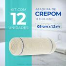 Atadura Crepom Faixa Bandagem Elástica 08cmx1.2m Kit 12 Un