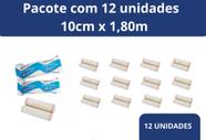 Atadura de Crepom Bruna 10cm x 1,80m Pacote c/12 Unidades - Medi House