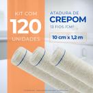 Atadura Ortopédica de Crepom Faixa Bandagem Elástica 10cmx1.2m Kit 120 Unidades Atadura Ortopédica de Crepom Faixa Bandagem Elástica 10cmx1.2m Kit 120 Unidades
