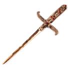 Athame Crânio em Metal Cobreado Envelhecido 19 cm
