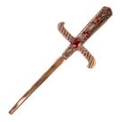 Athame Metal Cobre Envelhecido 19cm Pedra Vermelha Reforçado