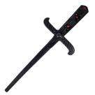 Athame Negro e Vermelho 19cm Pedra Preta Vermelha Reforçado