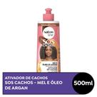 Ativador de Cachos SOS Cachos Mel e Óleo de Argan Restauração Extrema Salon Line 500ml Ativador de Cachos Salon Line SOS Intenso 500ml