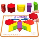 Atividades para pacientes com demência: jogo de quebra-cabeça Wooden Tangrams
