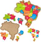 Atlas geográfico - edição atualizada com mapa quebra-cabeça em mdf - Pae Editora