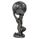 Atlas Imagem Deus Grego Estátua Luxo Decor Chumbo e Dourado