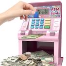 ATM Piggy Bank ASRIO para crianças com cartão de débito e reconhecimento de moedas