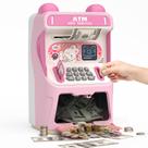 ATM Piggy Bank Rabbit para meninas com Bill Roller e Music Pink
