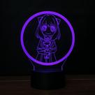 Atmosfera criativa da figura de Anya Night Light 3D Spy X