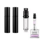 Atomizador de perfume ANTOKX Travel recarregável de 5 ml, pacote com 2 unidades, preto Atomizador de perfume ANTOKX Travel recarregável de 5 ml, pacote com 2 unidades, preto