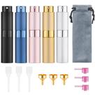 Atomizador de Perfume Tekson Travel Recarregável 8ml (5 Unidades) - 5 Cores