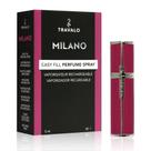 Atomizador de perfume Travalo Milano U-Change System 5 mL rosa quente