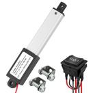 Atuador linear AWINLI Mini 12V 10cm 60N/13,4 lb à prova d'água