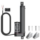 Atuador linear Justech 12V 1500N 150mm com suportes 150kg
