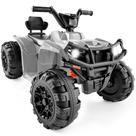 ATV elétrico Kids Ride-On Best Choice 12V com Bluetooth cinza