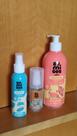 Au Migos pets kit com 3 produtos cuidados limpa patinhas shampoo e colônia boticário