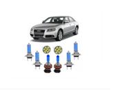 Audi A4 Kit Lâmpada Super Branca 2009/2013 Alto/baixo/milha Audi A4 Kit Lâmpada Super Branca 2009/2013 Alto/baixo/milha
