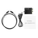 Audio converter digital analog, conversor de audio digital optico p/ analogigo rca
