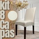 Australiana - Kit 8 Capas de Cadeira Linha Gold - Creme