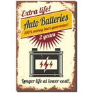 Auto batteries - quadro retrô Auto batteries - quadro retrô