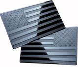 Auto Emblem MULL American Flag Metal para carros e caminhões, 2 unidades