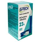 Auto Lanceta G -Tech Mini 23G + Conforto Ultrafina com 100 Unidades