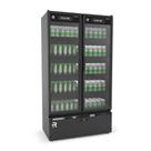 Auto Serviço Vanguard Extra Frio 2 Portas Vidro Aquecido Preto/Preto ASVEF2P 220V - Refrimate
