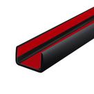 Autoadesivo Edge Trim Protalwell U-Channel 6 mm 6 m preto