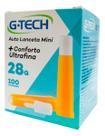 Autolanceta G-tech 100 Unidades Agulha 28g Ultrafina Conforto Dispositivo Segurança