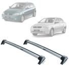 Automotive Rack Teto Aluminio GM Corsa 2/4pts Friso PRATA