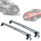 Automotive Rack Teto Aluminio Nissan March Todos 4PTS PRATA