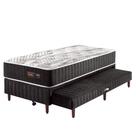 Auxiliar Cama Box Colchão Solteiro Especial 96x203x67cm com Molas Ensacadas Denver Black