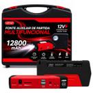 Auxiliar De Partida 12V 12800mAh Compressor Jump Starter Knup KPTC07A