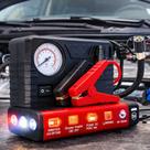 Auxiliar De Partida Carro Moto Portátil Carregador Bateria Chupeta Power Bank Lanterna Emergência 12