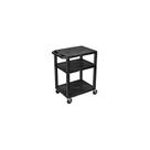AV Cart Luxor 34 H Três prateleiras Black Legs WT34