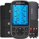 AVCOO Estimulador Muscular TENS y EMS de Canal Dual con 24 Modos
