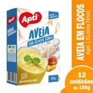 Aveia Apti em Flocos Finos 150g - Embalagem com 12 Unidades