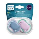 Avent Kit Chupeta Ultra Air com 2 Unidades 6-18M Avent Kit Chupeta Ultra Air com 2 Unidades 6-18M